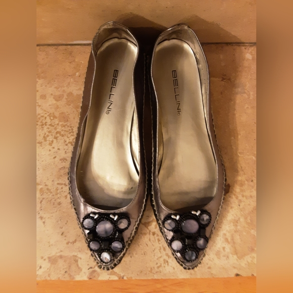 Bellini Pewter Skimmer Flat with Decorative Beading - Picture 2 of 3